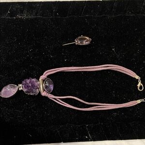 Elegant Purple Gemstone Necklace